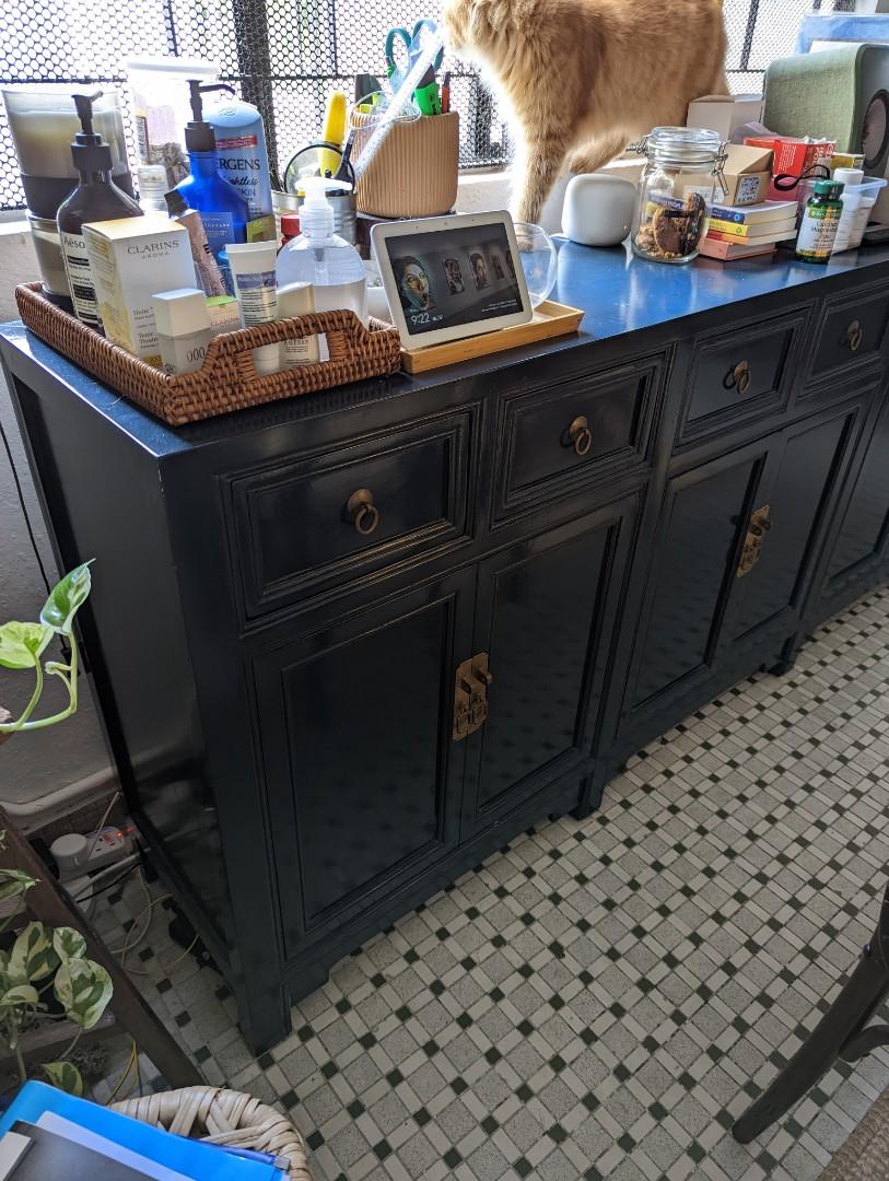 Long Antique Chinese Console Buffet Table Sideboard, Furniture