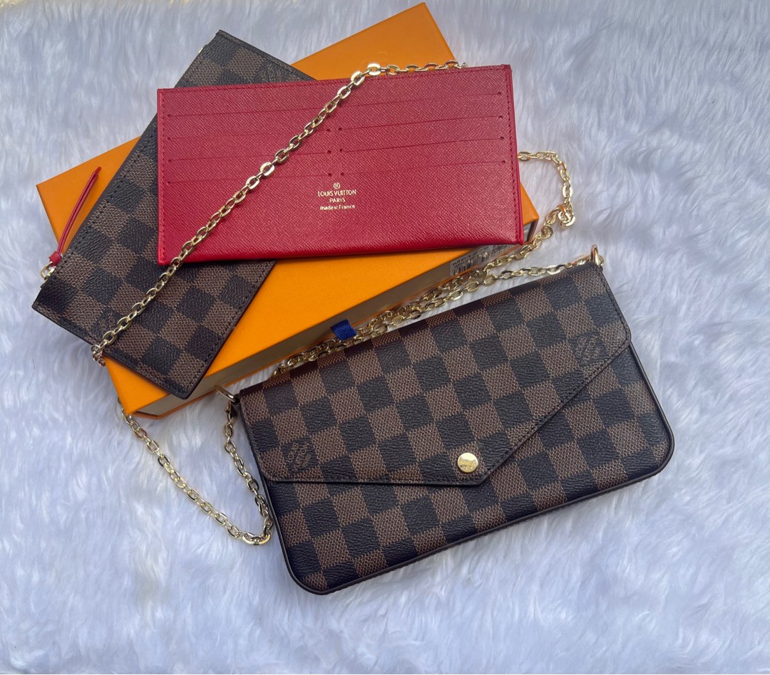 LV FELICIE AZUR CROSSBOSY BAG, Luxury, Bags & Wallets on Carousell