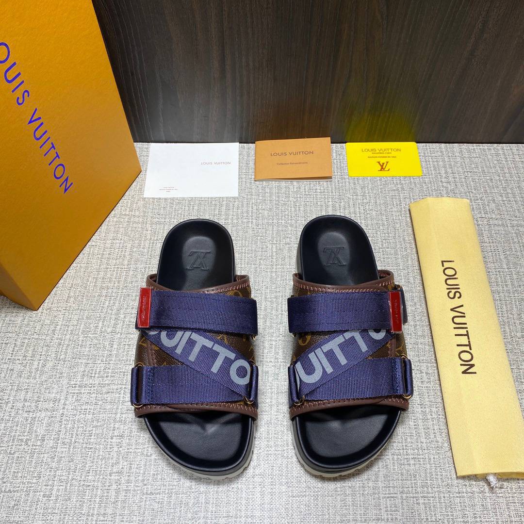 Louis Vuitton Honolulu mule sandals, Men's Fashion, Footwear