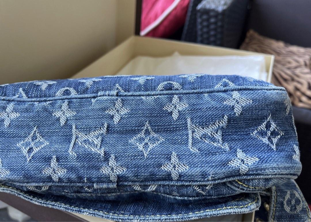 Bum bag / sac ceinture crossbody bag Louis Vuitton Blue in Denim - Jeans -  35997367
