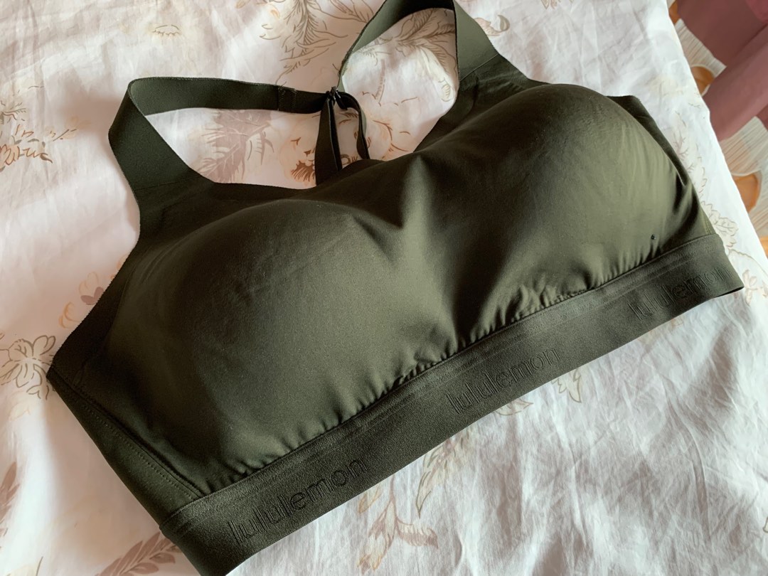 Lululemon Fine Form Bra in dark olive 36D, Women's Fashion, Activewear ...