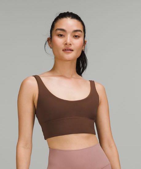 Lululemon Reversible Align Bra A/B in Java/Java - Size 2 (Category: Activewear) located in Singapore. Submitted by sleepandwake (Listing ID 1180216853, Image 1). Description: size 2, colour is Java/Java brand new, never worn 100% authentic it’s a really nice colour but i’m selling bc i forgot to return it and a bit loose on me - i’m a UK2 🥲 - LLL tank ftb wild serene free to be ebb to street flow y true navy white wafsn we we are from space nimb