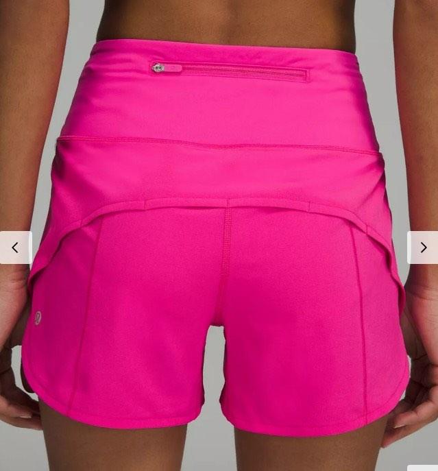 NEW WOMEN LULULEMON Speed Up High-Rise Lined Short 4 Sonic Pink Size  6-8-10 $159.09 - PicClick AU
