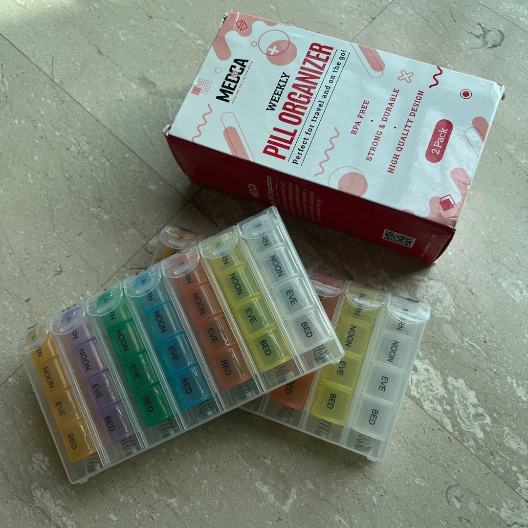 Medca Weekly Pill box 2packs, Health Nutrition, Medical Supplies Tools on Carousell Medca Weekly Pill box 2packs, Health Nutrition, Medical Supplies Tools on Carousell