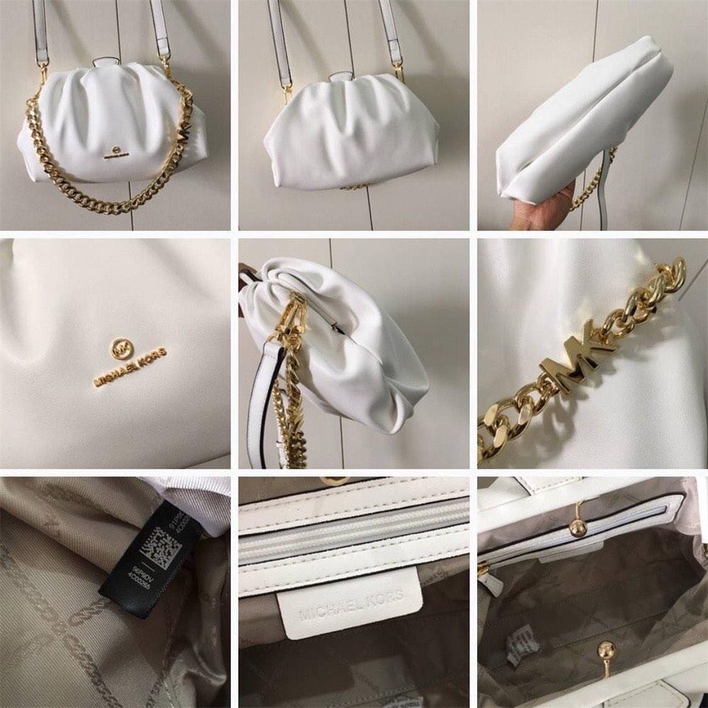 Michael kors white clutch bag hotsell