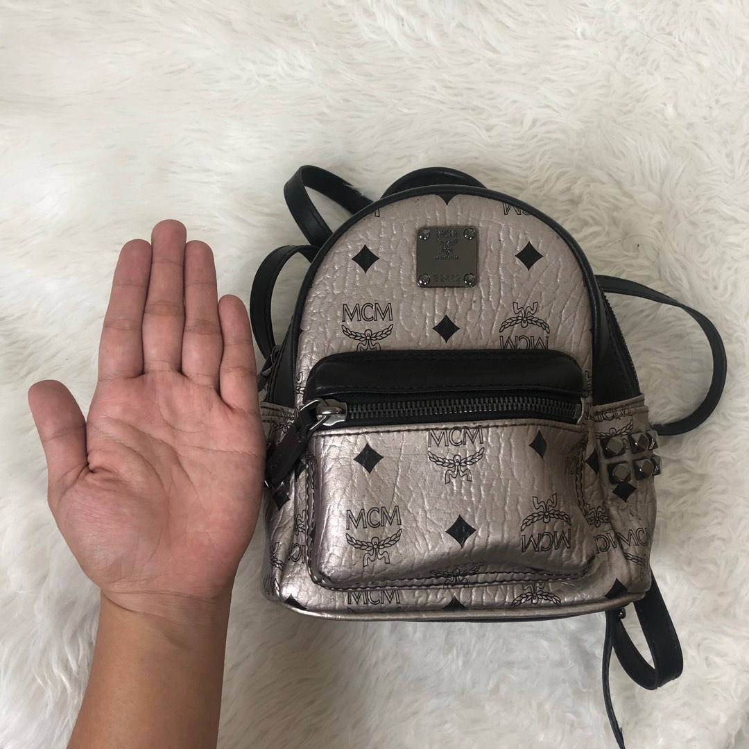 Mini MCM bagpackOriginal, Luxury, Bags & Wallets on Carousell