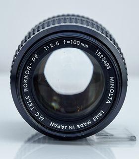 MINOLTA MC TELE ROKKOR-PF 100mm F2.5 Nikon mount
