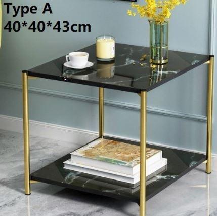 Modern Design Tea Table Sofa Side Table Marble Coffee Desk Bedside ...