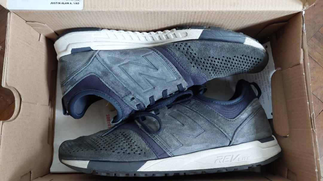 New balance 247 navy suede sale