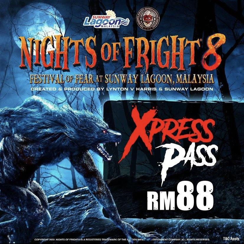 Night of Fright 8 tickets (Admission + express lane + free devil horn