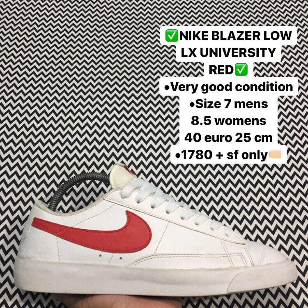 NIKE BLAZER LOW LX UNIVERSITY RED Men s Fashion Footwear