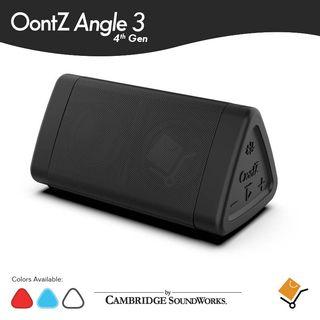 OontZ Angle 3 (4th Gen) Bluetooth Portable Speaker Crystal Clear Stereo Sound, Rich Bass, Mic, IPX 5, 100 Feet wireless Range Play Two Speakers Together