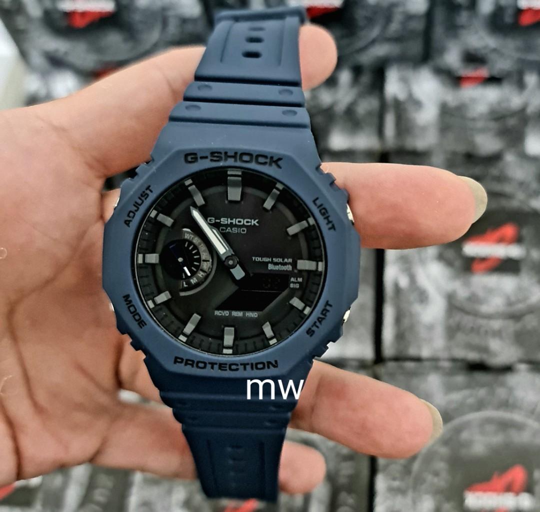 Original Casio g shock tmj blue octagonal GA 2100 line Tough Solar