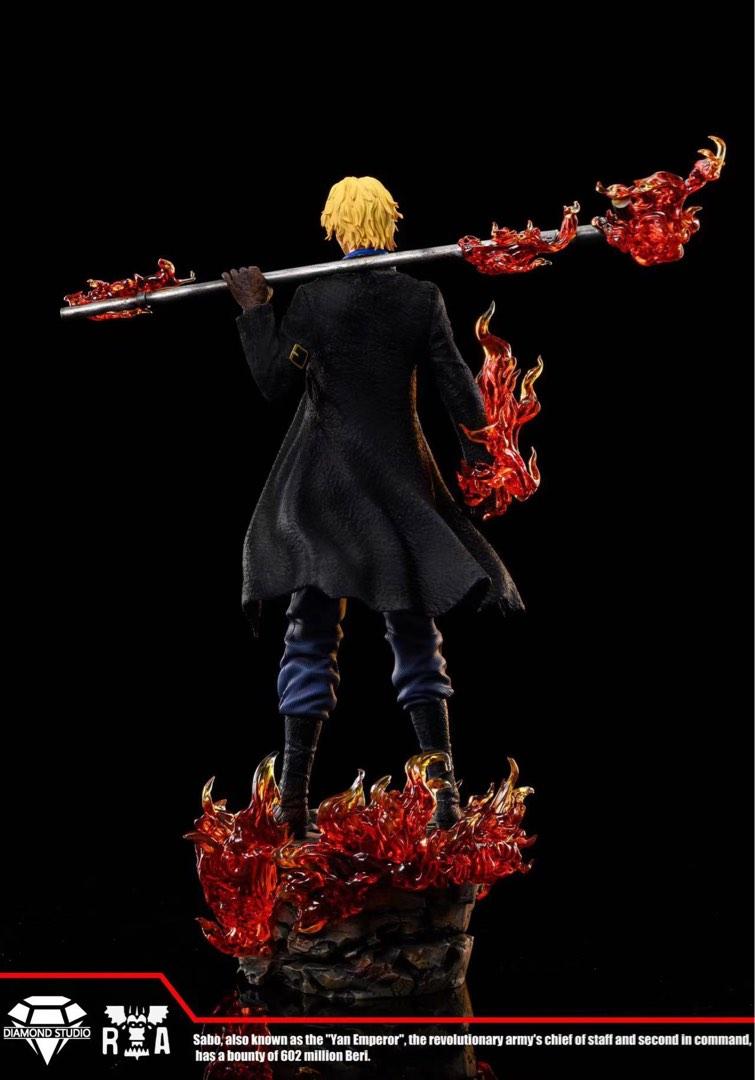 [PO] Ryou Haki Luffy Flame Emperor Sabo GK Figure Diamond Studio One ...