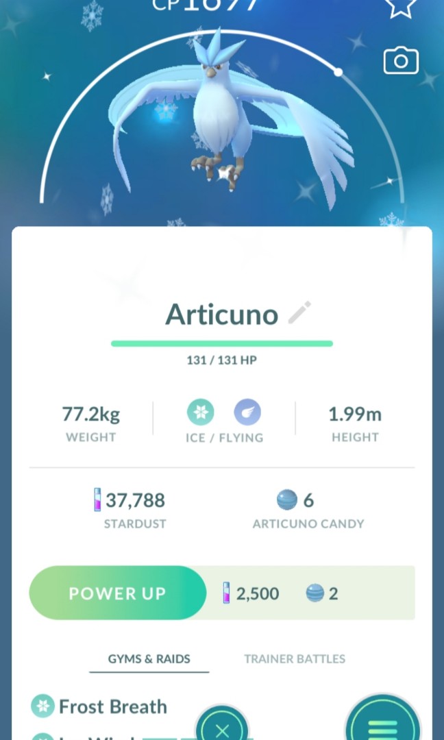 Shiny Articuno ✨ Pokemon Trade Go