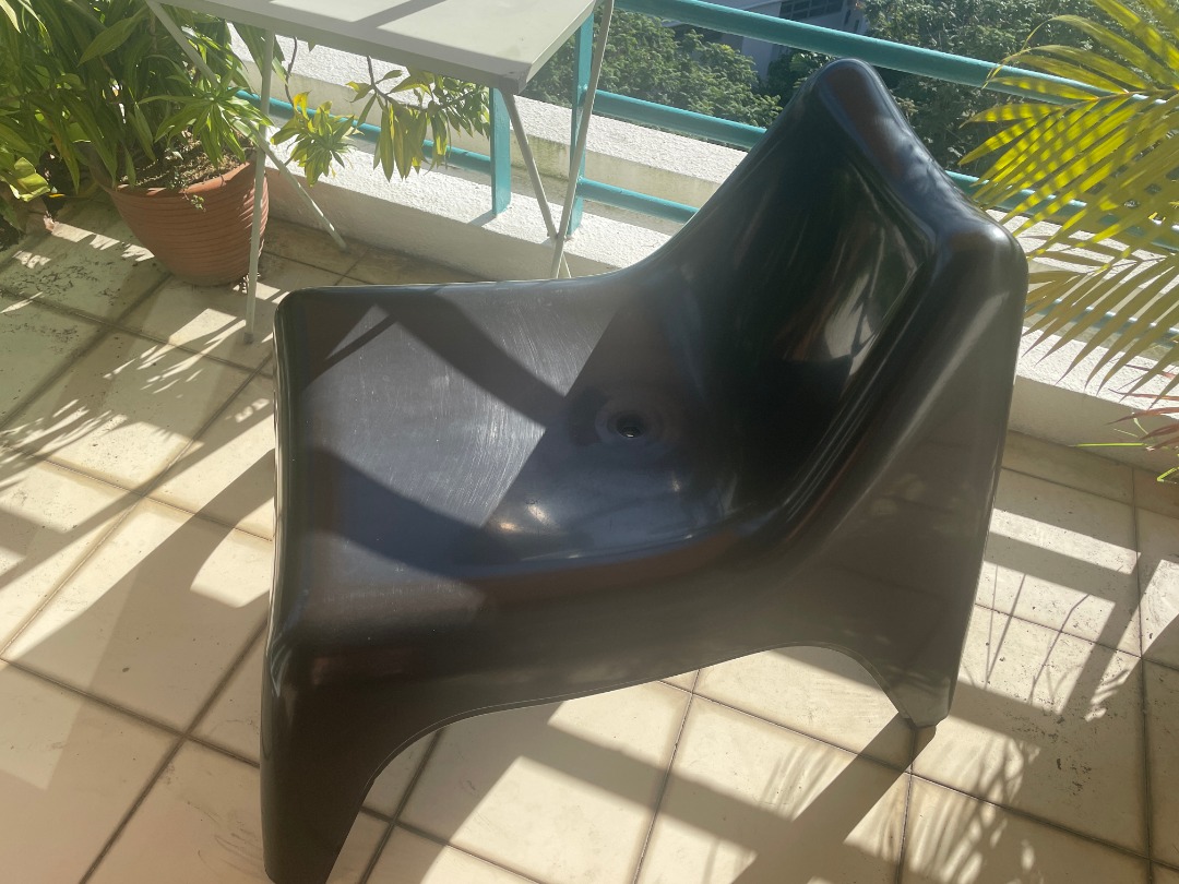 "PS VÅGÖ" Black IKEA Outdoor Chair , Furniture & Home Living, Furniture