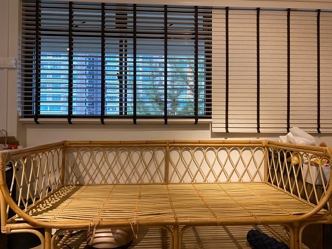 Rattan sofa/daybed, Furniture & Home Living, Furniture, Sofas on Carousell