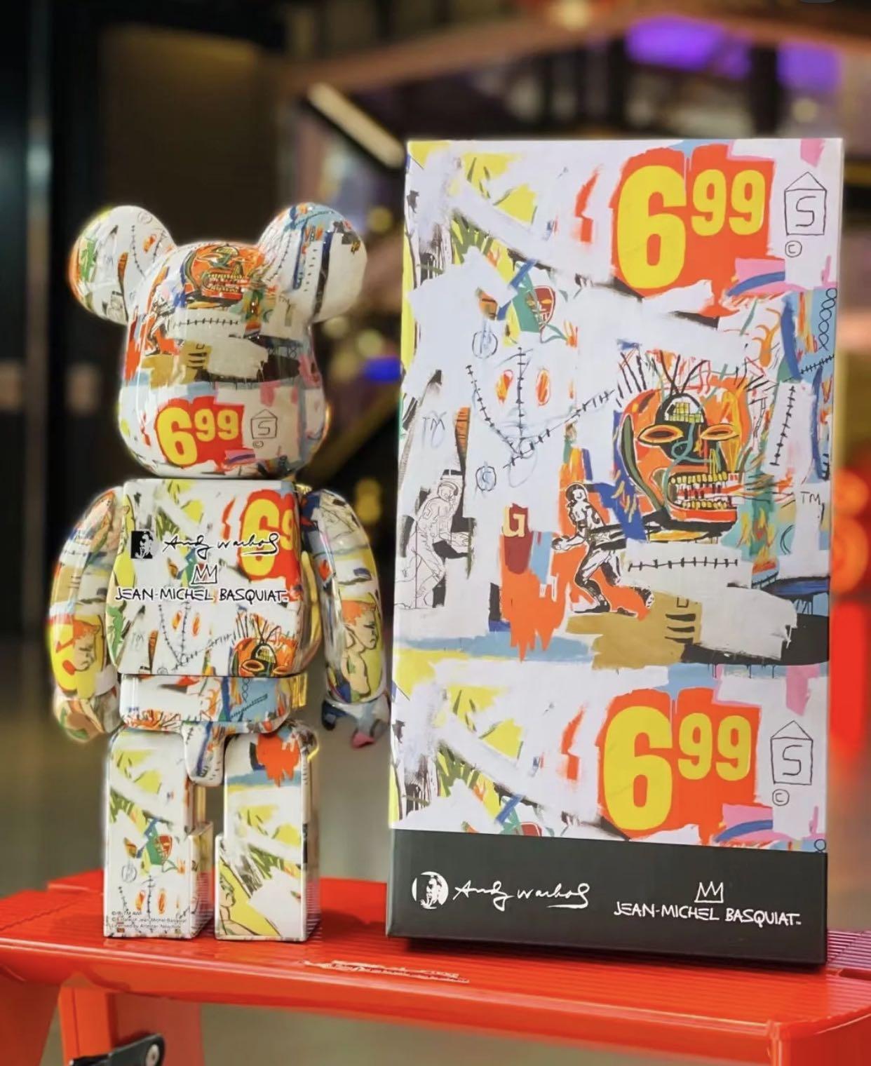 Ready Stock]Bearbrick Andy Warhol x Jean-Michel Basquiat #4 400 