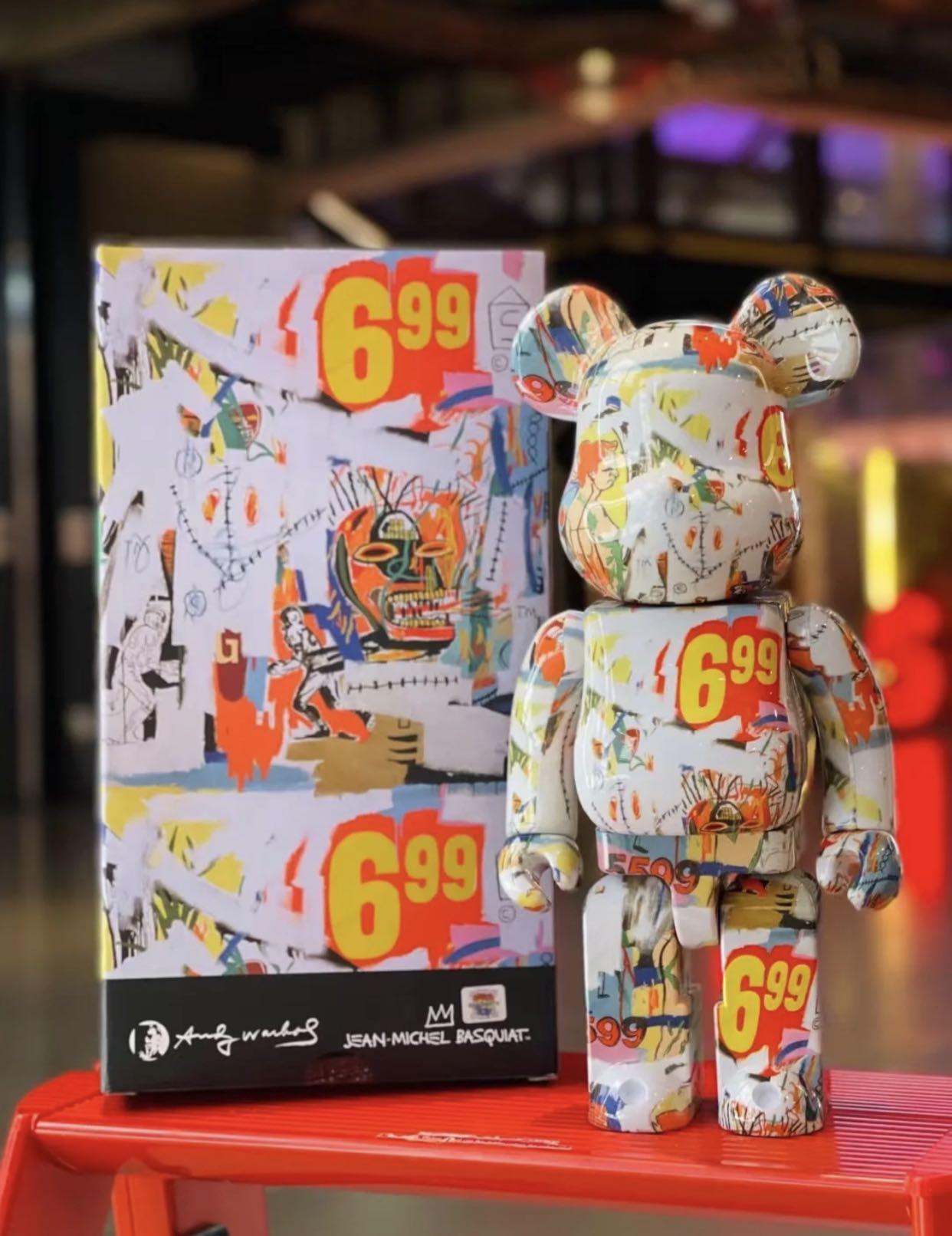 Ready Stock]Bearbrick Andy Warhol x Jean-Michel Basquiat #4 400 