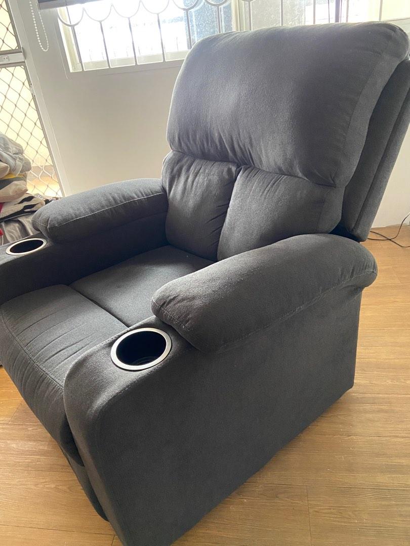 Recliner lazyboy pushback recliner black Furniture Home