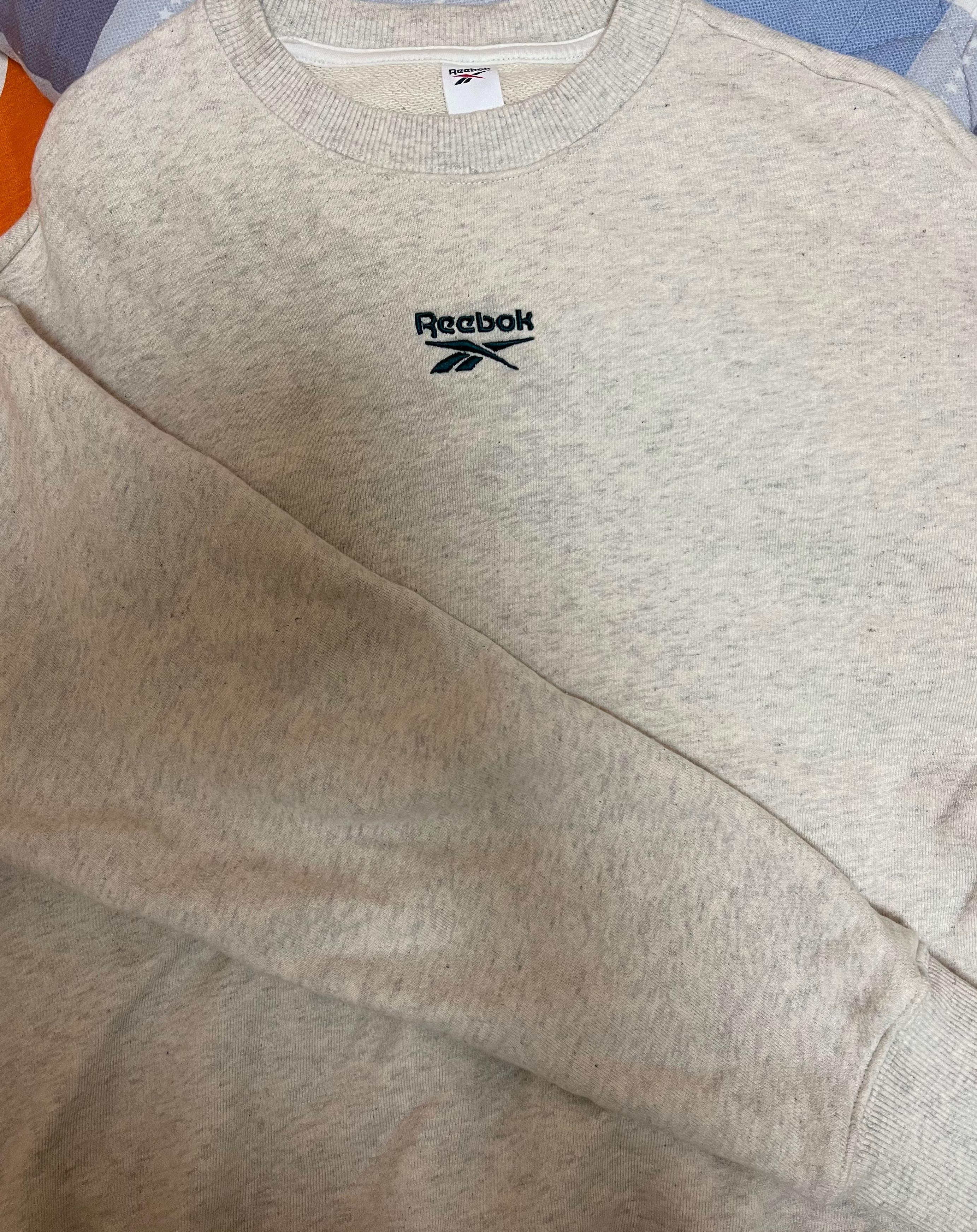 Reebok Logo Crew Sweatshirt Women s Fashion Coats Jackets and