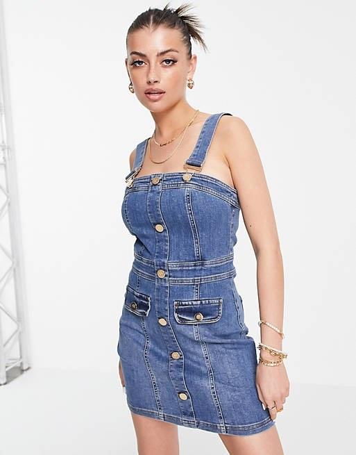Dungaree mini deals dress