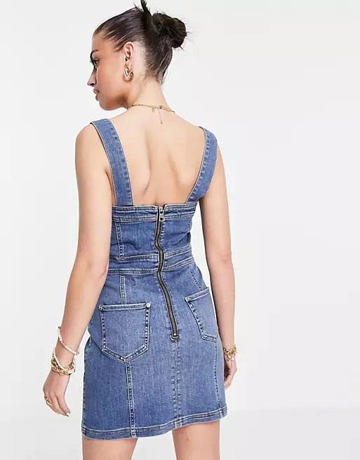 River island store dungaree dress