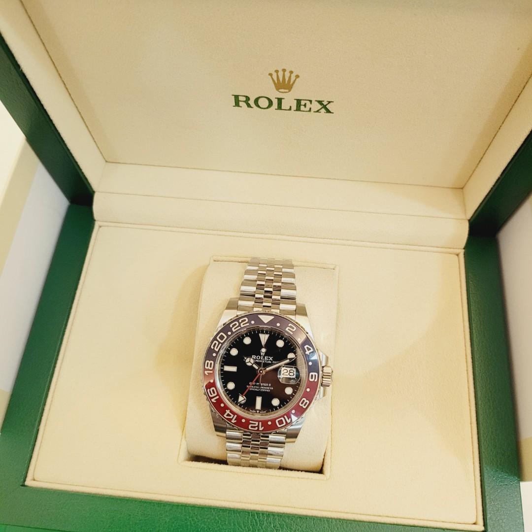 Rolex GMT Master II Pepsi Full Set, Luxury, Watches on Carousell