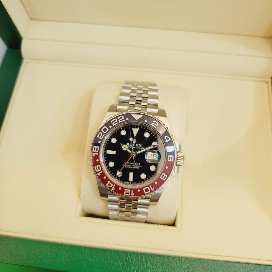 Rolex GMT Master II Pepsi Full Set, Luxury, Watches on Carousell