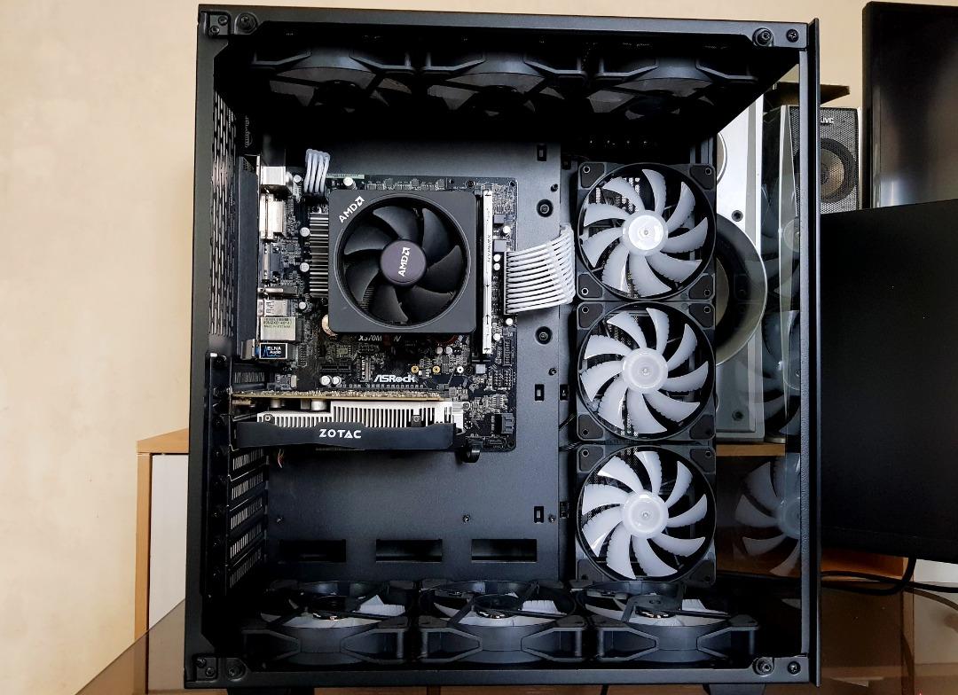 Ryzen 5 Gaming Rig in Tecware VXR Case Desktop PC System Unit Like New ...