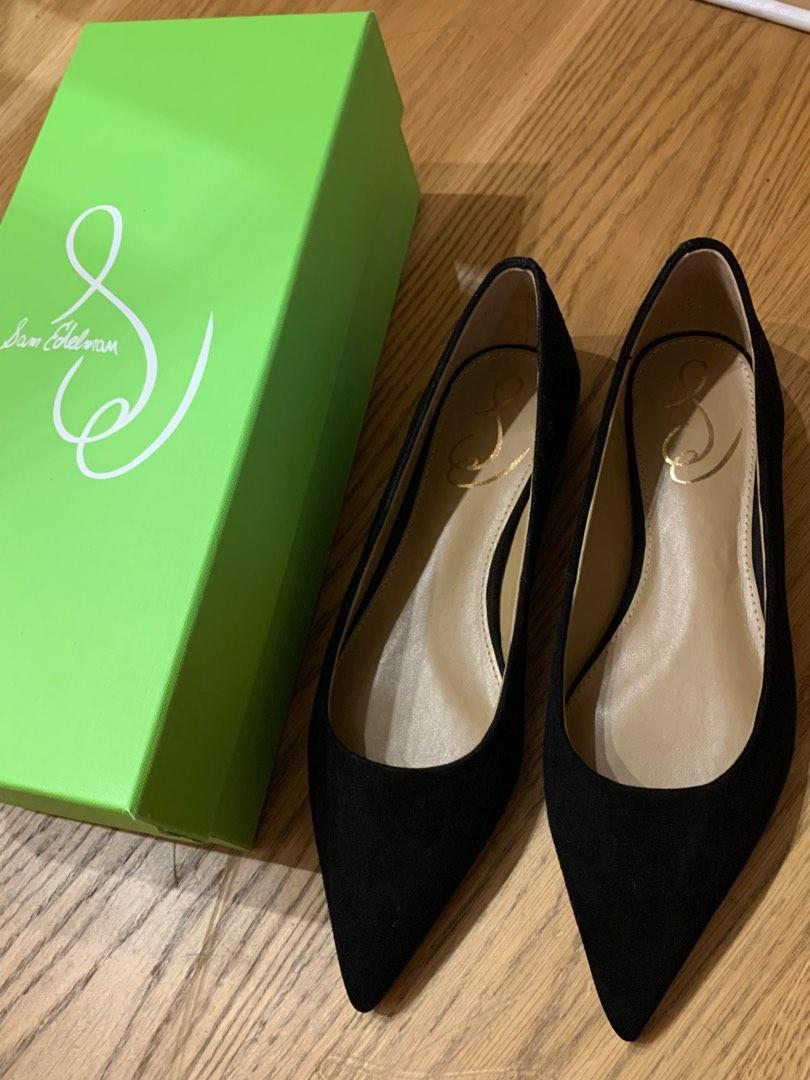 Sam edelman black suede flats hotsell