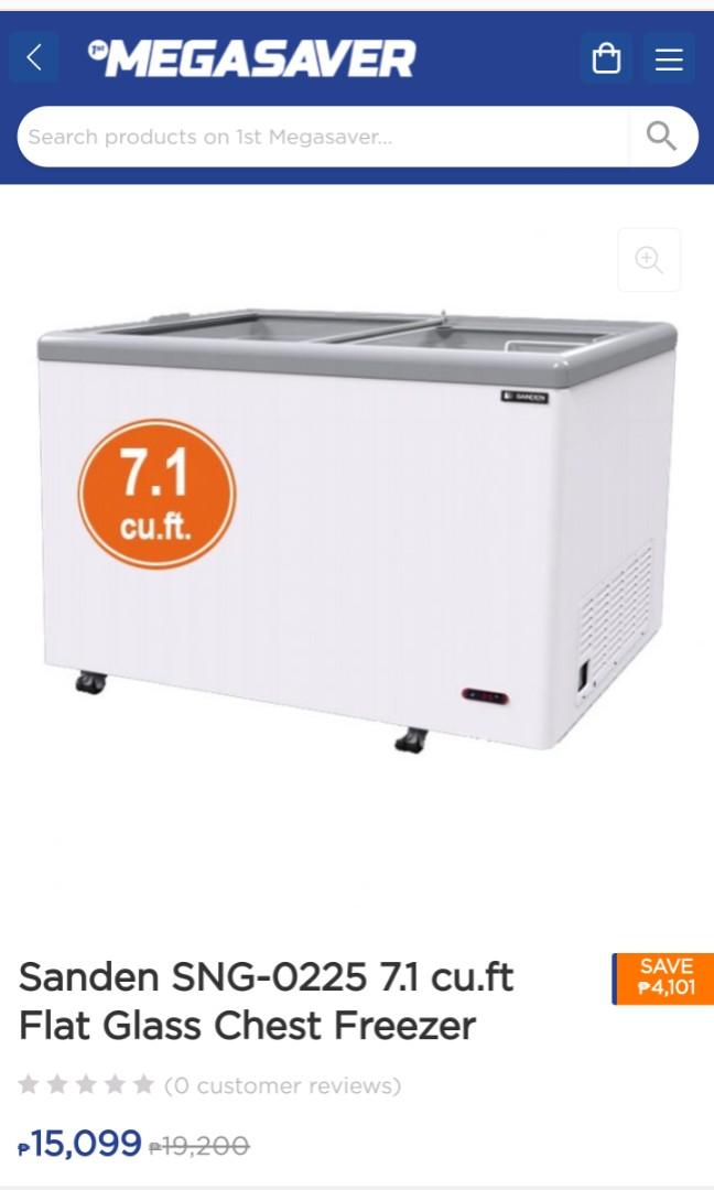Sanden freezer 7.1 CU, TV & Home Appliances, Kitchen Appliances