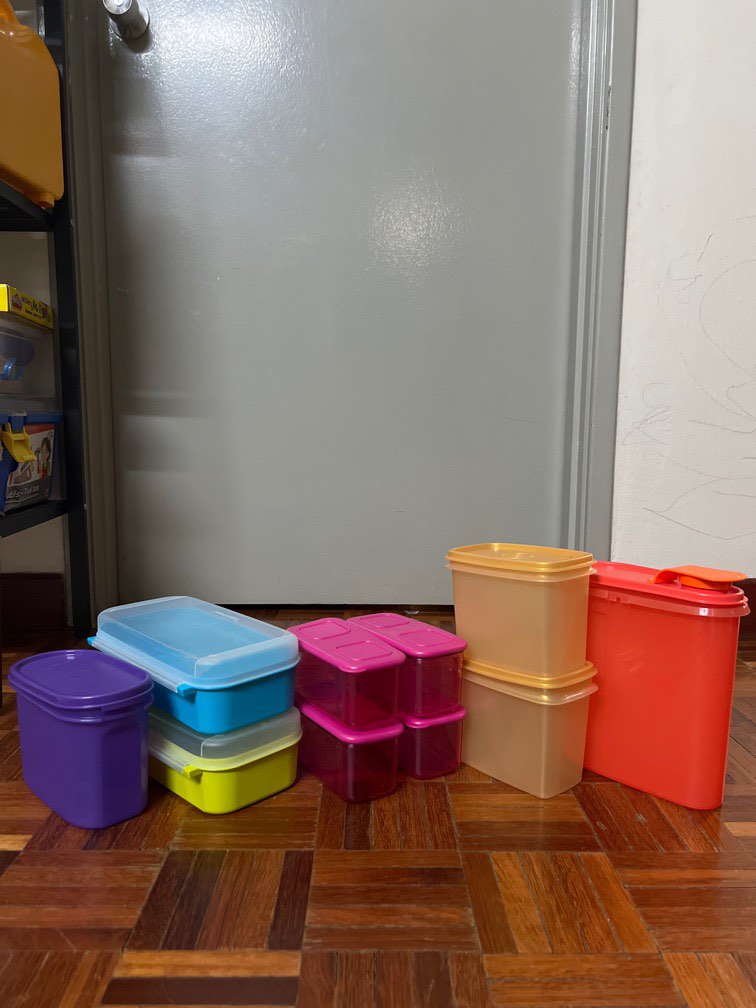 Set of 10 oval and rectangular tupperwares, Furniture & Home Living ...