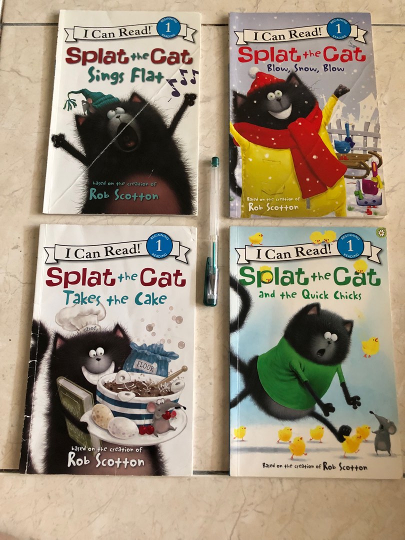 Set Of 4 Splat The Cat Books Hobbies Toys Books Magazines Set of 4 splat the cat books hobbies toys books magazines