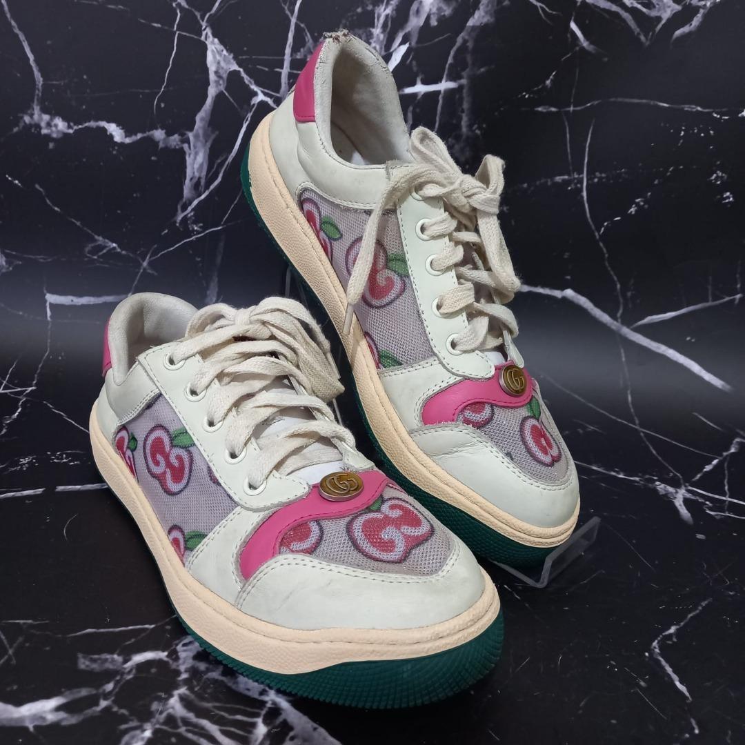 sneakers wmns pink aple gucci sneakers wanita size insole 24.5cm