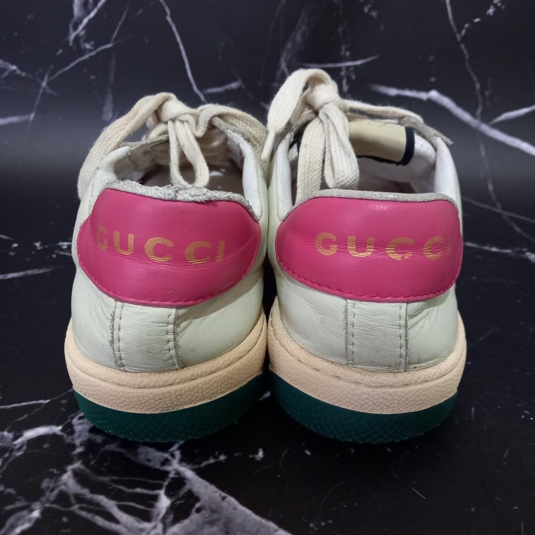 sneakers wmns pink aple gucci sneakers wanita size insole 24.5cm