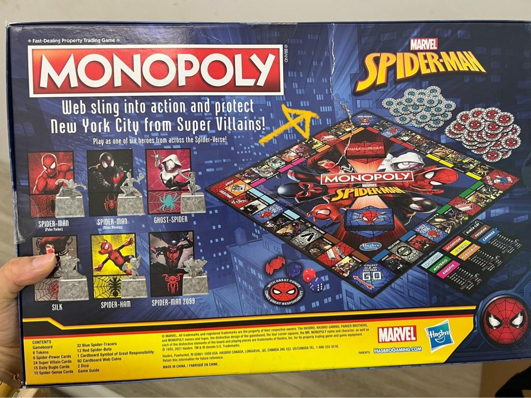 Spiderman Monopoly, Hobbies & Toys, Toys & Games on Carousell