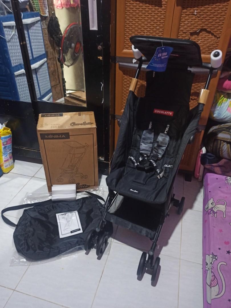 stroller minima cocolatte pockit warna camo grey 2 hanya buka segel masih new