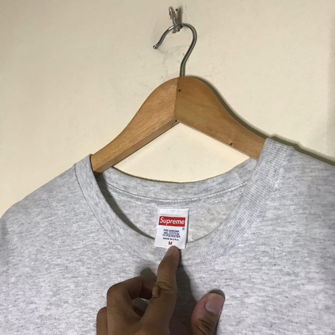 Supreme Super Cream Tee (Authentic) (Category: Tshirts & Polo Shirts ) located in Pagbilao. Submitted by unit4302 (Listing ID 1180247883, Image 3). Description: • Supreme Super Cream Tee (Authentic) • Excellent Condition • Size Medium (22.5 x 28) • No Issue.