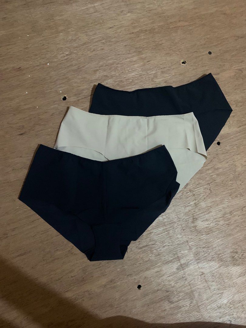 Take all! 2 Black and 1 Nude seamless underwear, Women's Fashion
