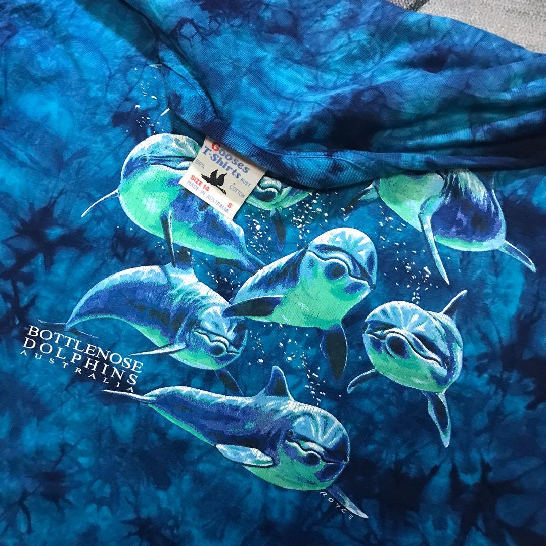 TIE DYE AUSTRALIA DOLPHINS, Men's Fashion, Tops & Sets, Tshirts