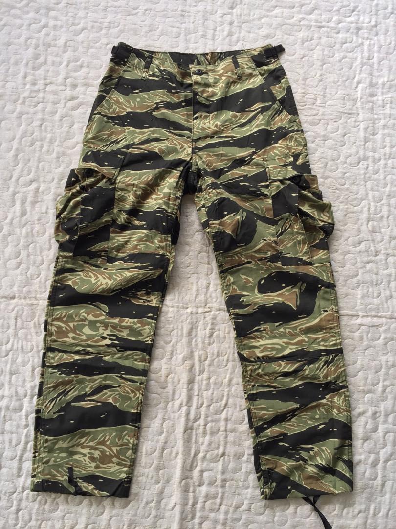 Tiger stripe top cargo pants