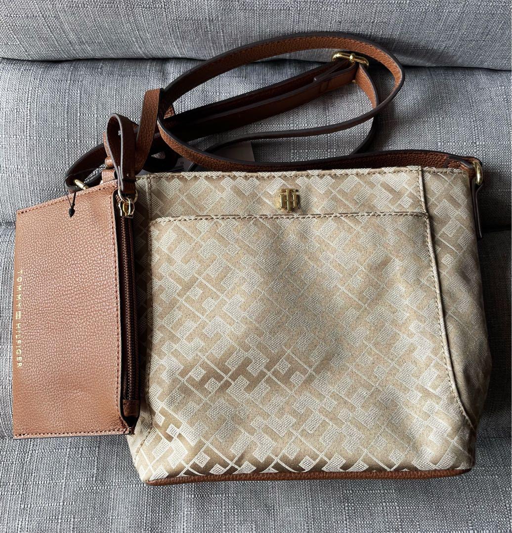 Tommy Hilfiger Crossbody Bag with Wallet and TH logo, Women's Fashion