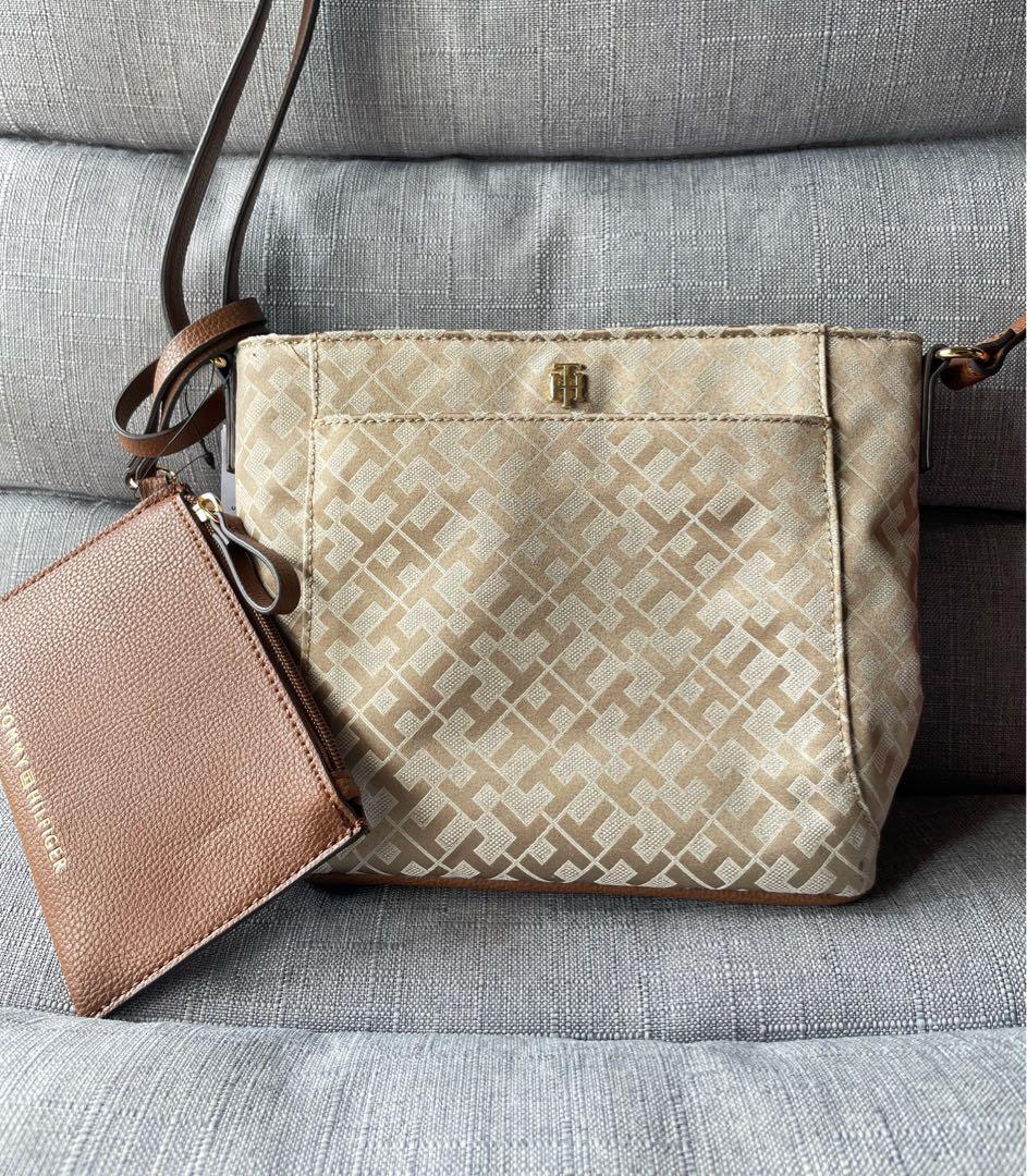 Tommy Hilfiger Crossbody Bag with Wallet and TH logo, Women's Fashion