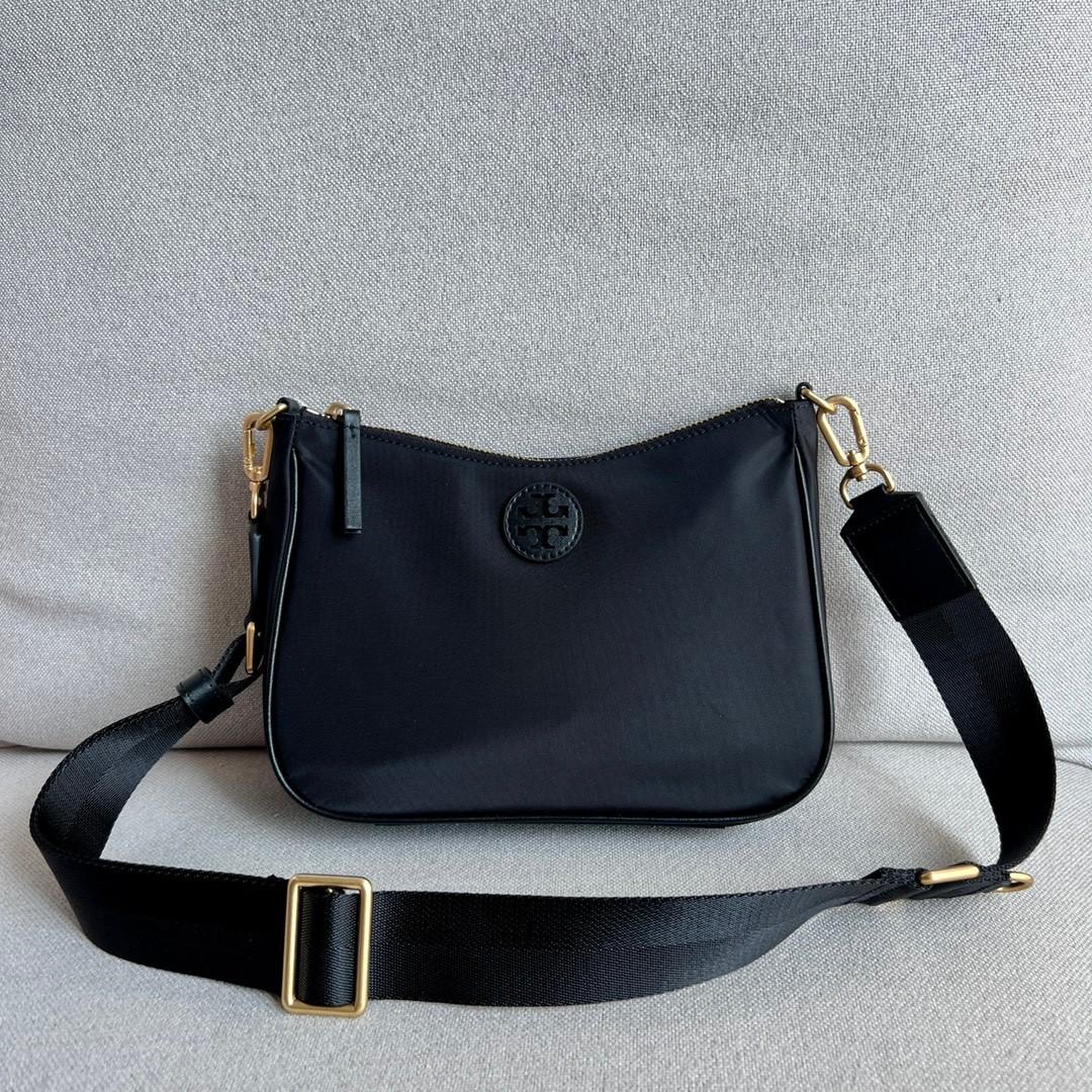 Tory Burch Web Mini Nylon Hobo Crossbody Bag black, Women's Fashion, Bags &  Wallets, Cross-body Bags on Carousell