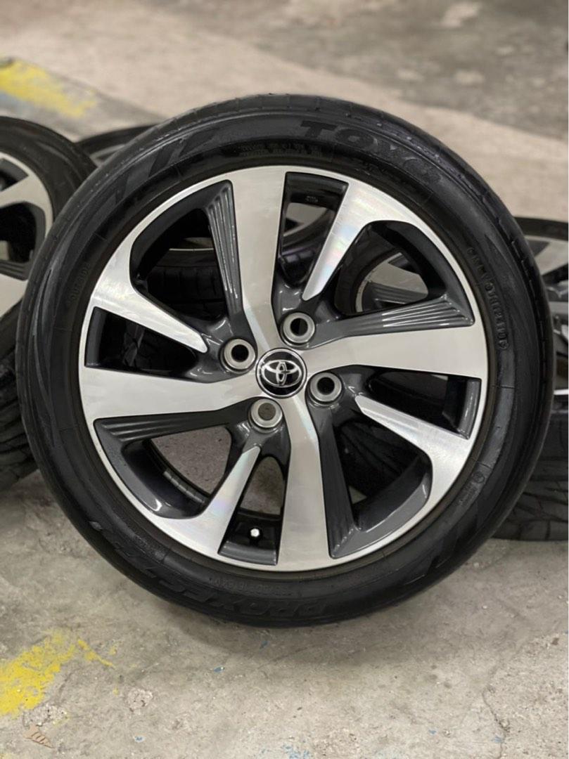 toyota yaris 16 inch sports rim tyre 70, Auto Accessories on Carousell