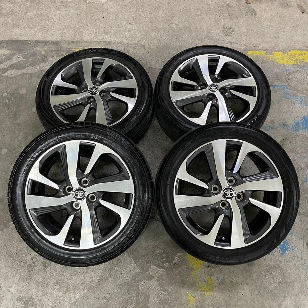 toyota yaris 16 inch sports rim tyre 70, Auto Accessories on Carousell