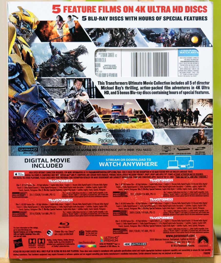 Transformers 5 deals movie collection dvd