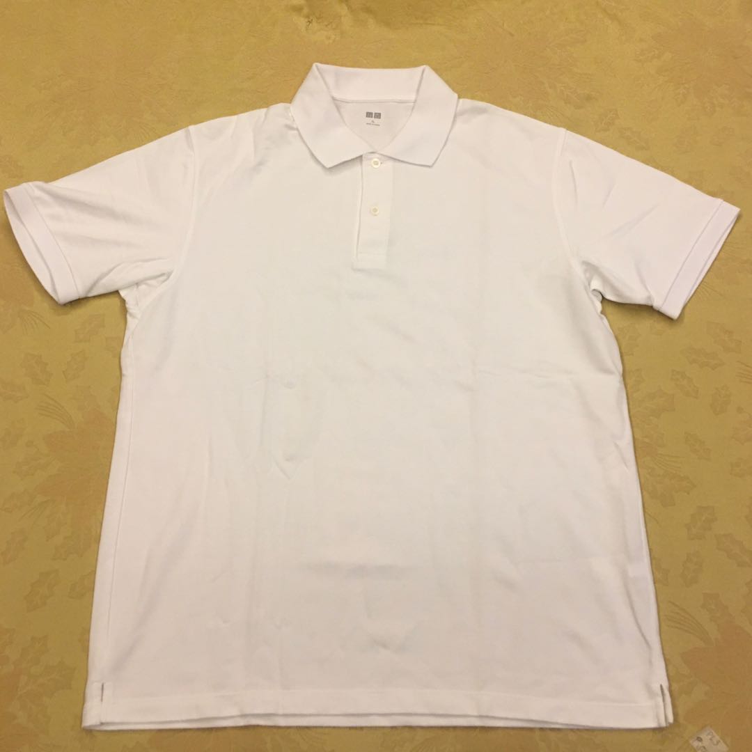 UNIQLO White Polo Shirt, Men's Fashion, Tops & Sets, Tshirts & Polo ...
