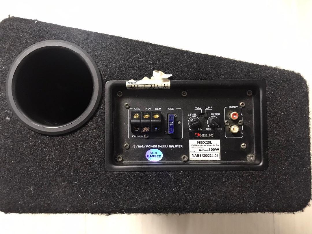 Used Car Subwoofer Nakamichi Subwoofer NBX25L, Audio, Soundbars